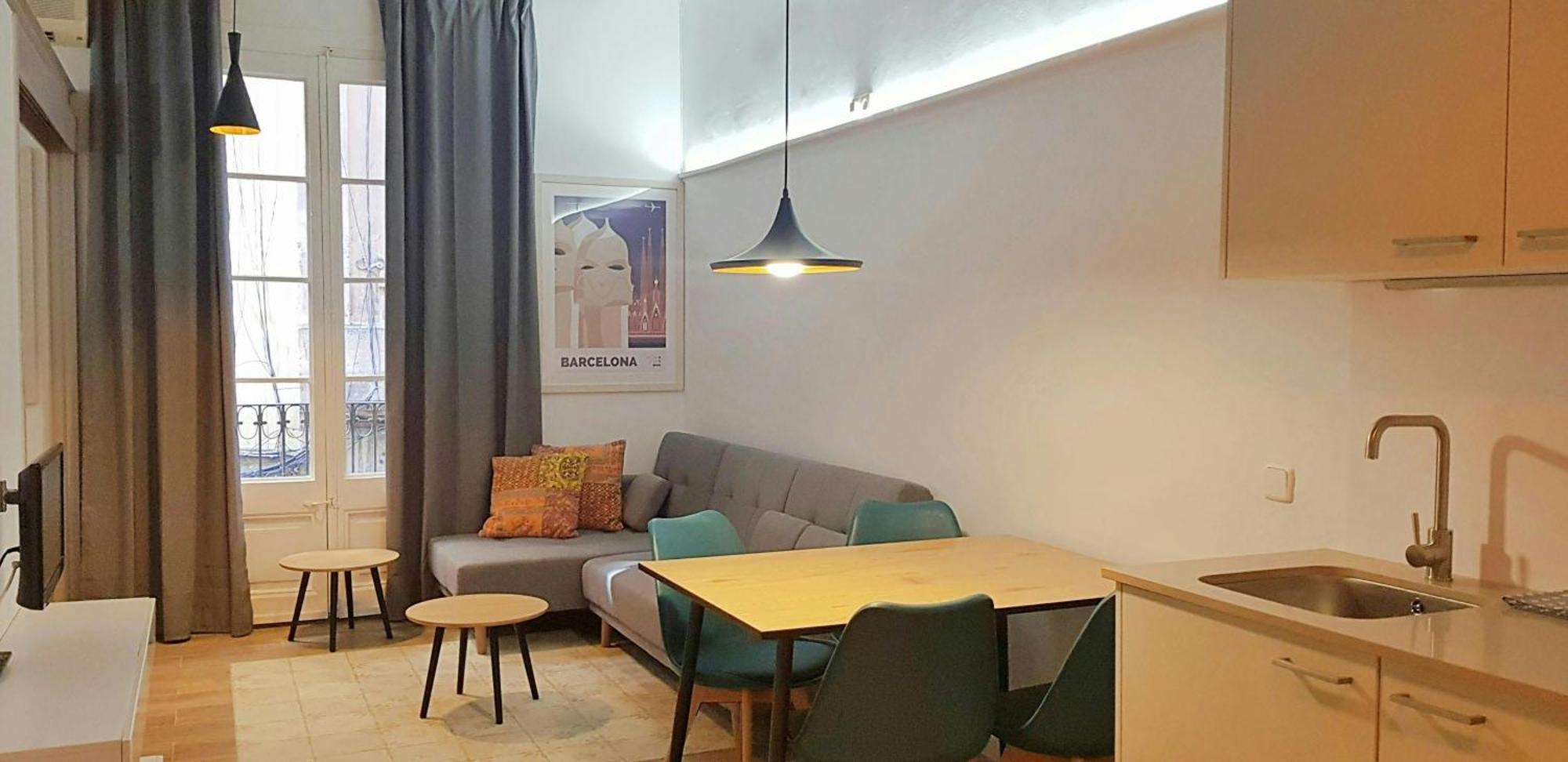 Ferienwohnung Sant Antoni 3 - Downtown Barcelona. Modern Exterior foto