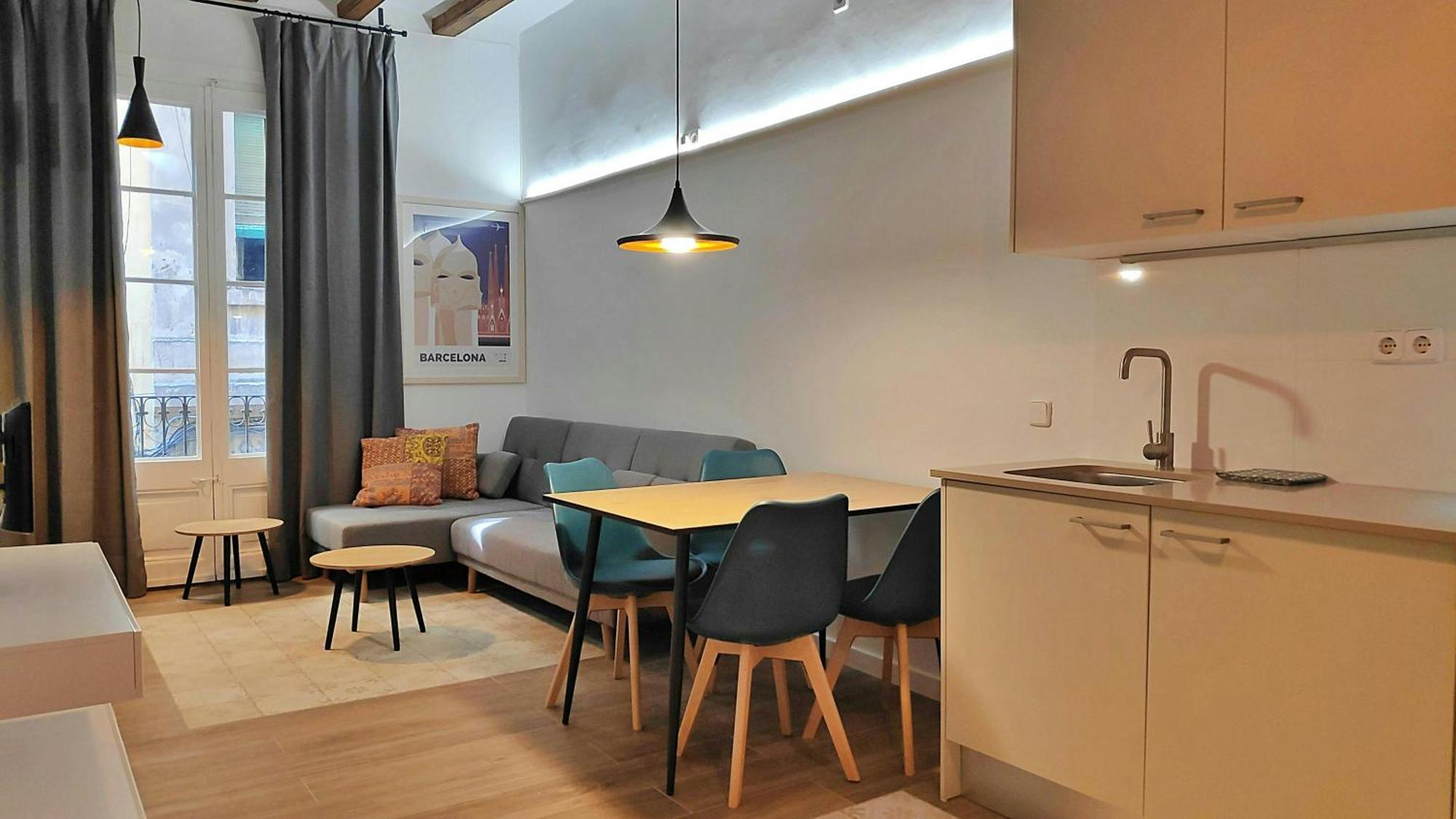 Ferienwohnung Sant Antoni 3 - Downtown Barcelona. Modern Exterior foto